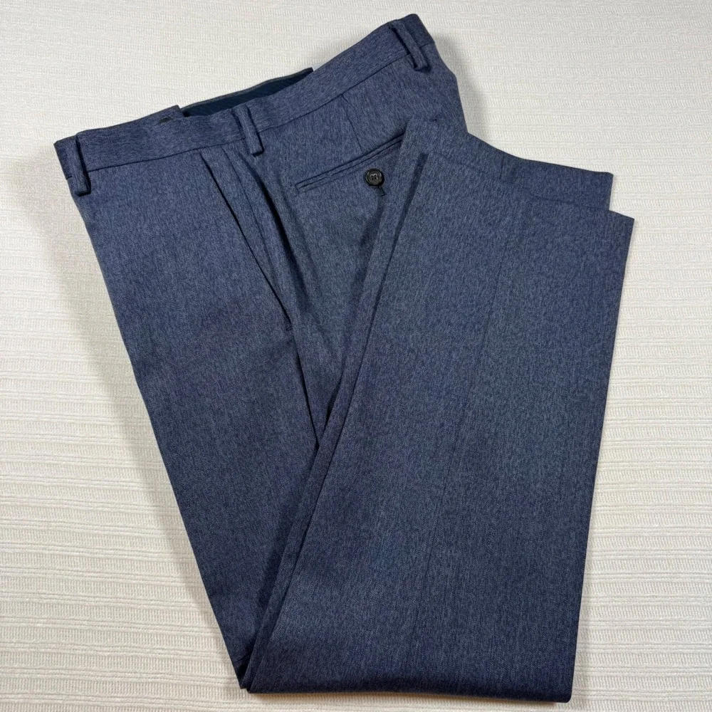 Banana Republic Modern Slim Fit Blue Wool Dress Pants 32x30 S/675113-00